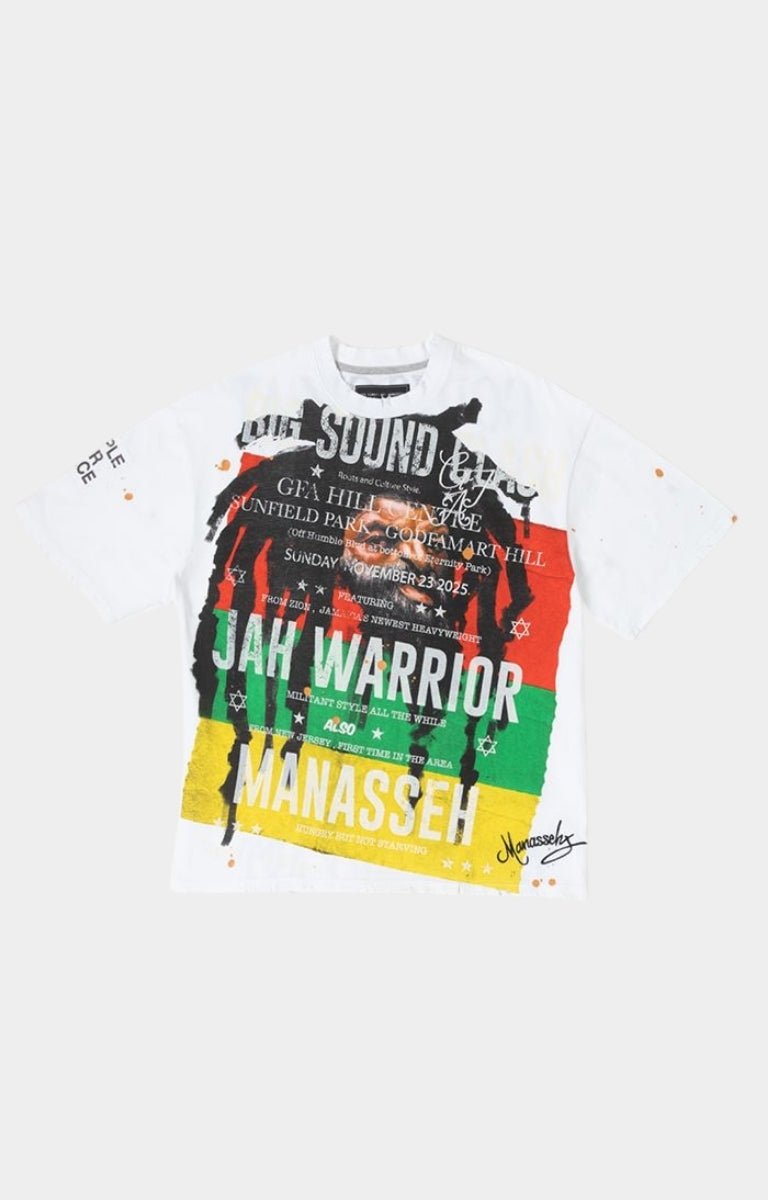 GFA Manasseh Sound Clash Oversized T-shirt - White/Yellow