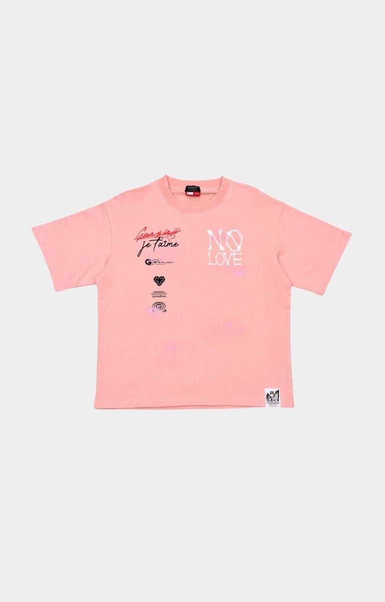Gunzinii Revolver Vintage Oversized T-Shirt - Pink