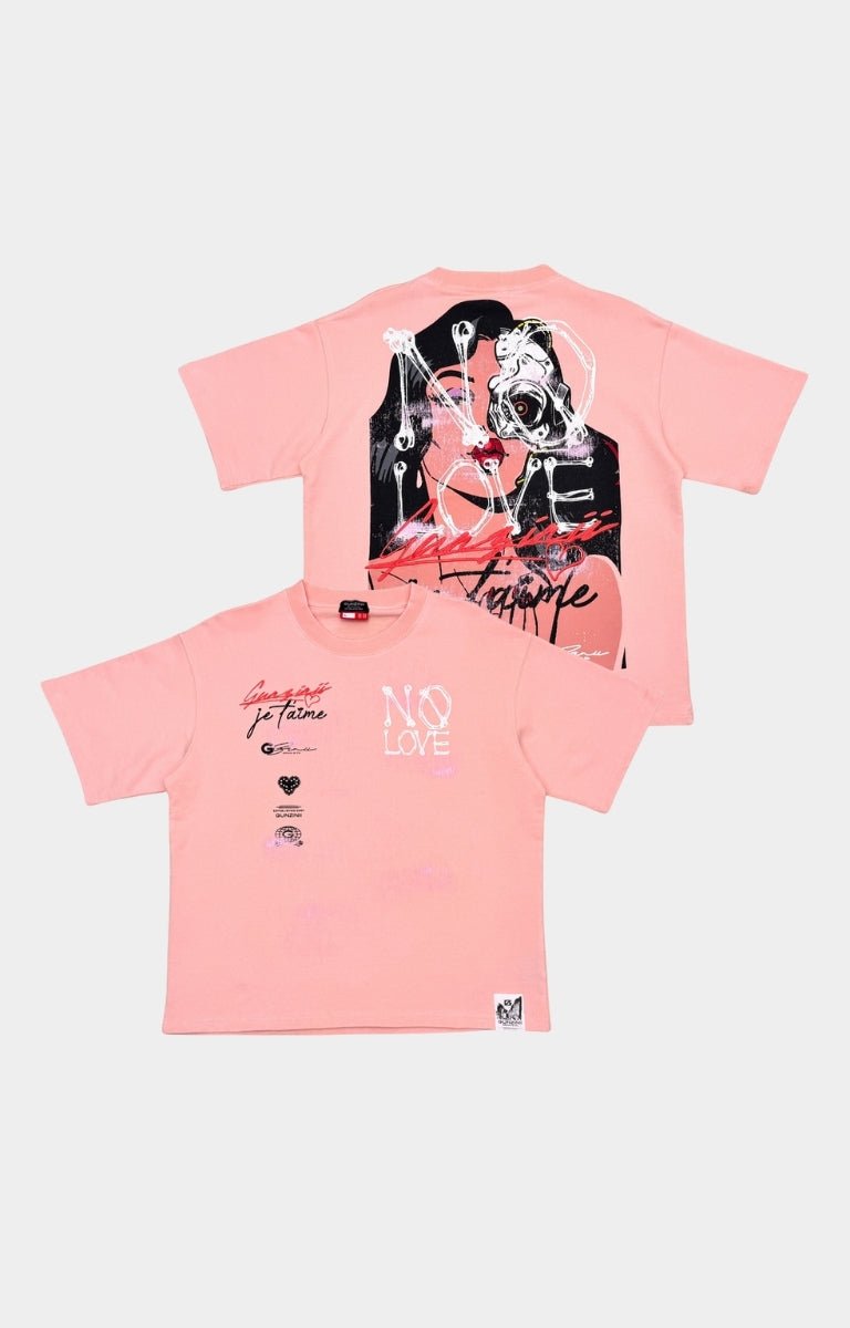 Gunzinii Revolver Vintage Oversized T-Shirt - Pink