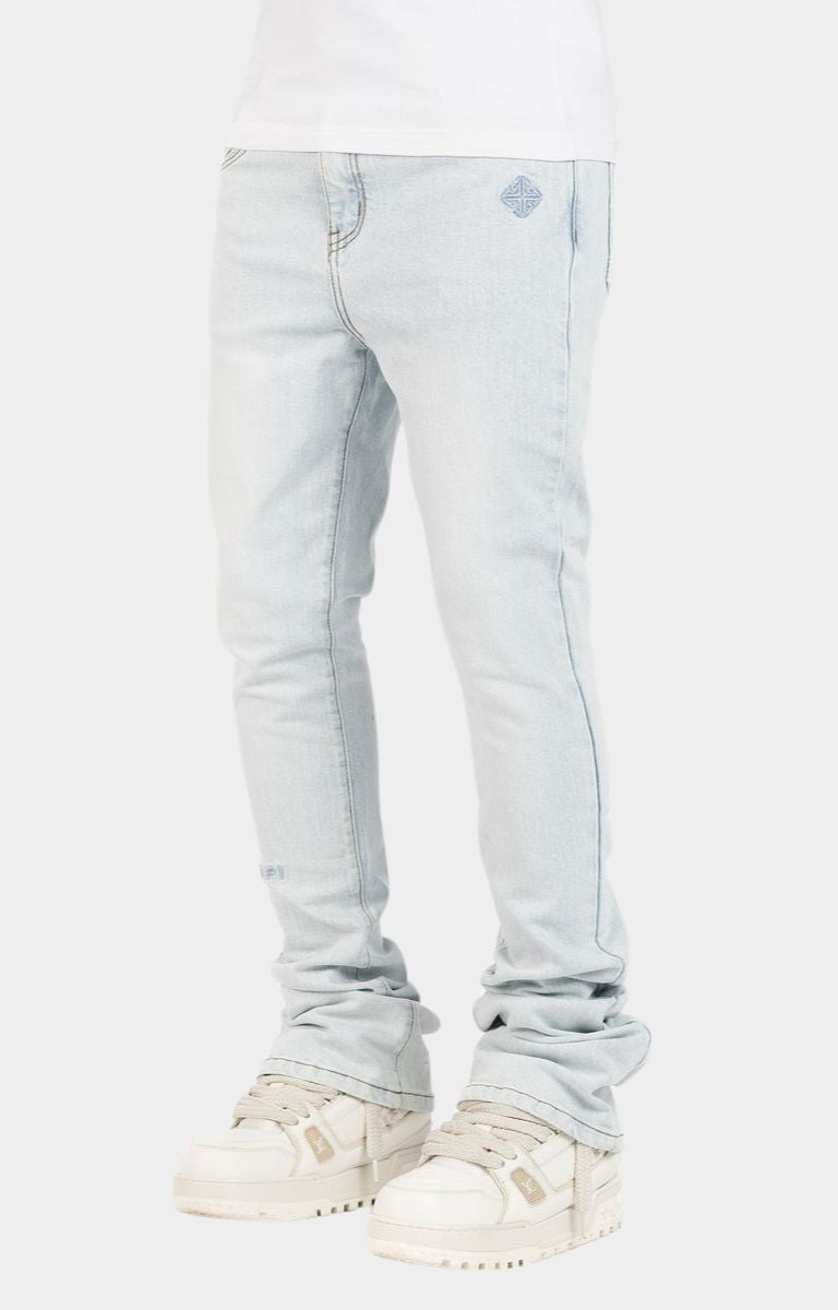 Guapi Aqua Blue Basics Stacked Denim