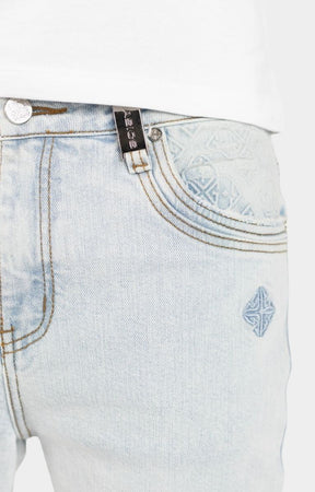 Guapi Aqua Blue Basics Stacked Denim