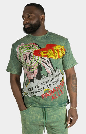 Frost Walk By Faith Box Tee - Green