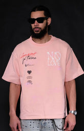 Gunzinii Revolver Vintage Oversized T-Shirt - Pink