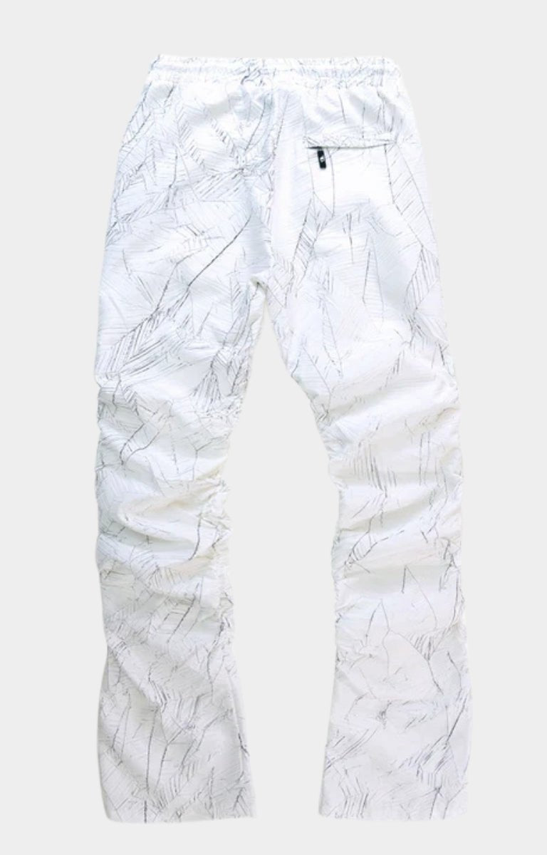 Frost Originals Monico Nylon Stacked Pants - White