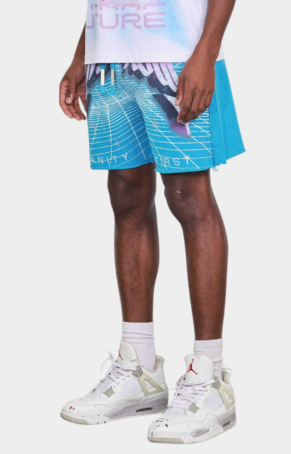 Washed Humanity First Shorts