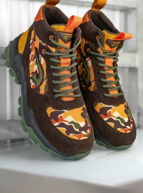 G7 WENDIGO MID TOP CAMO SNEAKERS