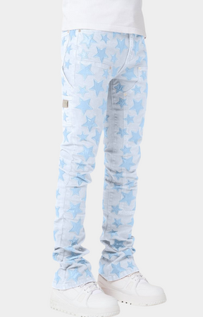 Guapi Aqua Blue Stars Denim