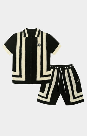 Frost Prato Crochet Shirt - Black