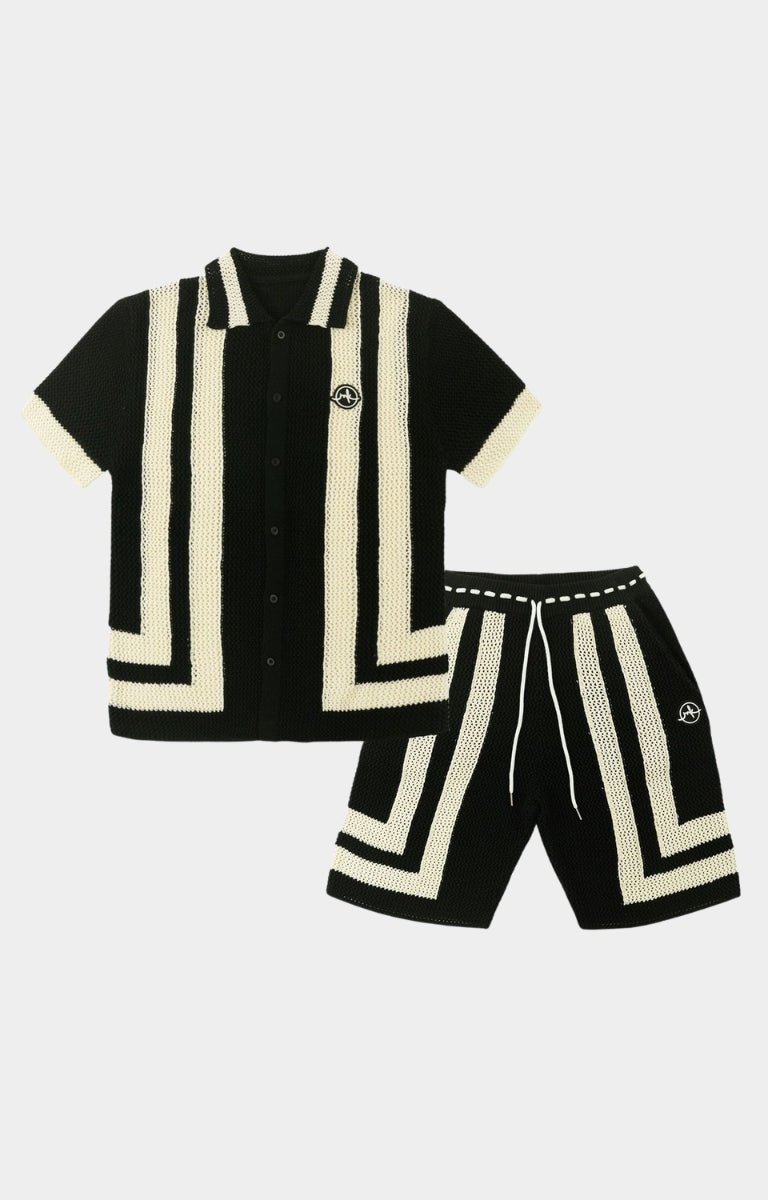 Frost Prato Crochet Shirt - Black