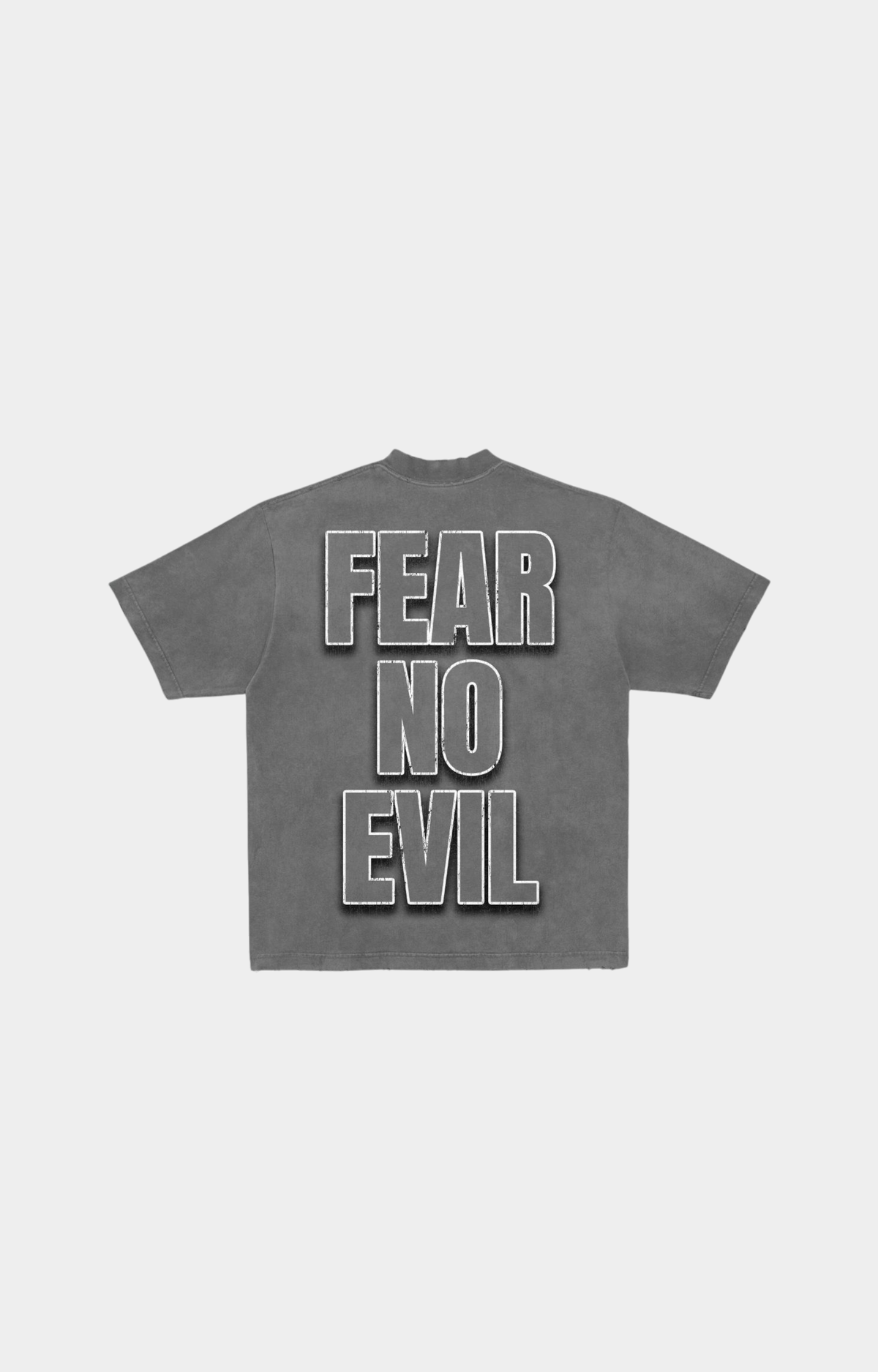 FEAR NO EVIL - Grey Wash Tee