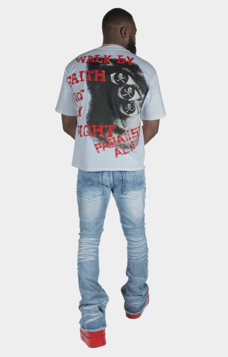 Frost Walk By Faith Box Tee - White