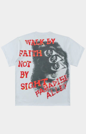 Frost Walk By Faith Box Tee - White
