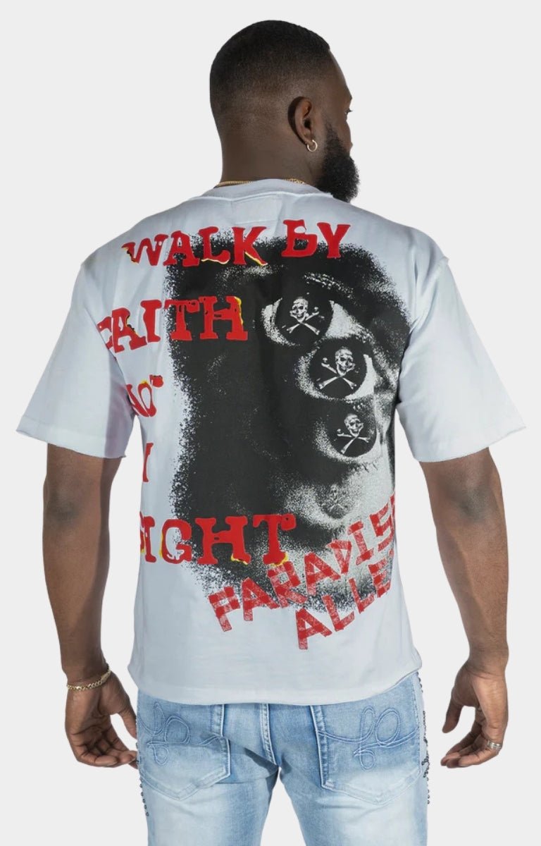 Frost Walk By Faith Box Tee - White