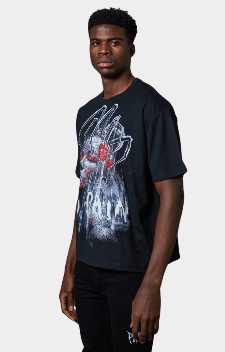 Pain Lab Nefertiti Graphic Shorts - Black