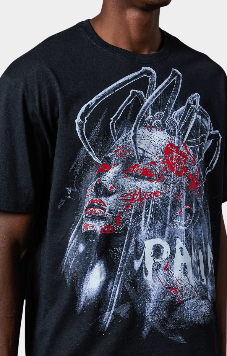 Pain Lab Nefertiti Graphic Shorts - Black