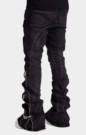Guapi Iron Grey Chain Denim