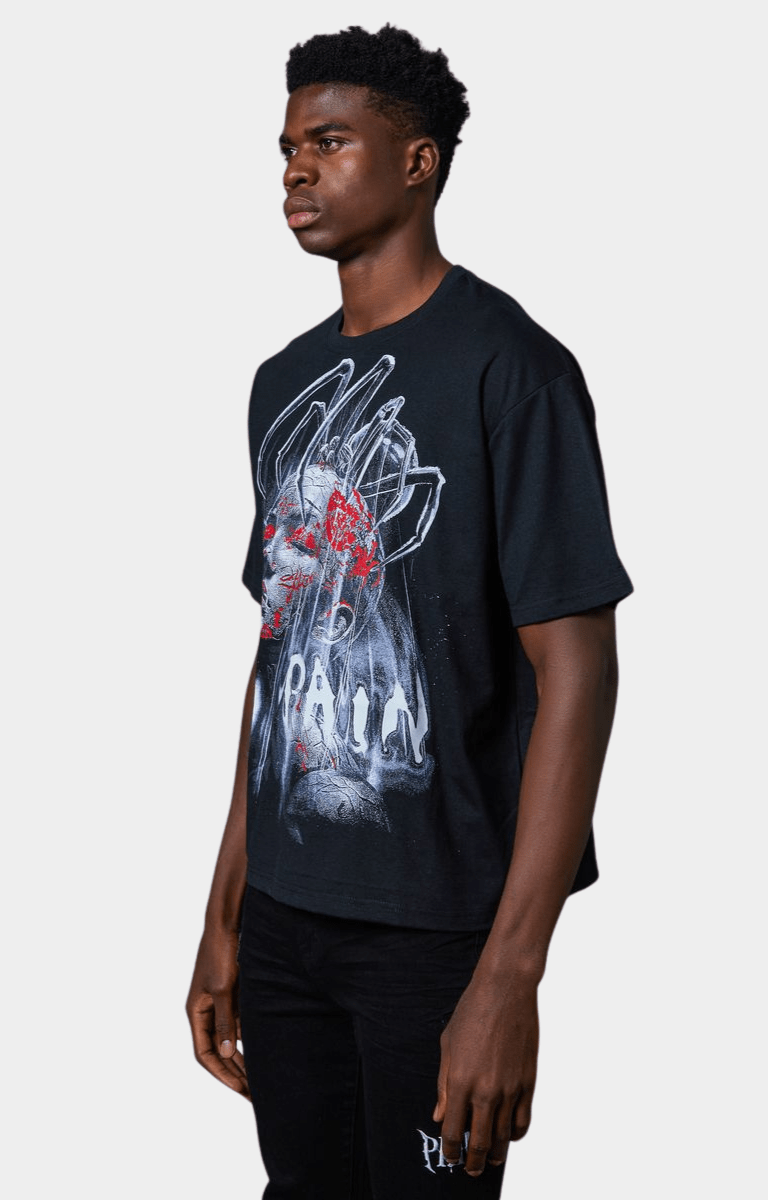 Pain Lab Nefertiti Graphic Shorts - Black