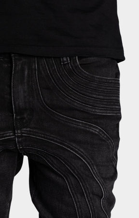 Guapi Iron Grey Chain Denim