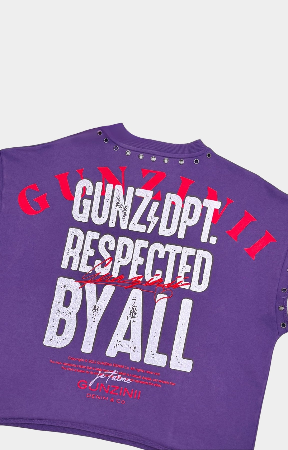 Gunzinii GUNZ & DEPT Sleeveless Premium T-Shirt - Purple