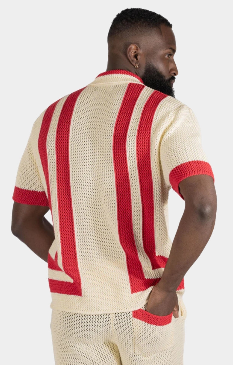 Prato Crochet Shirt - Natural
