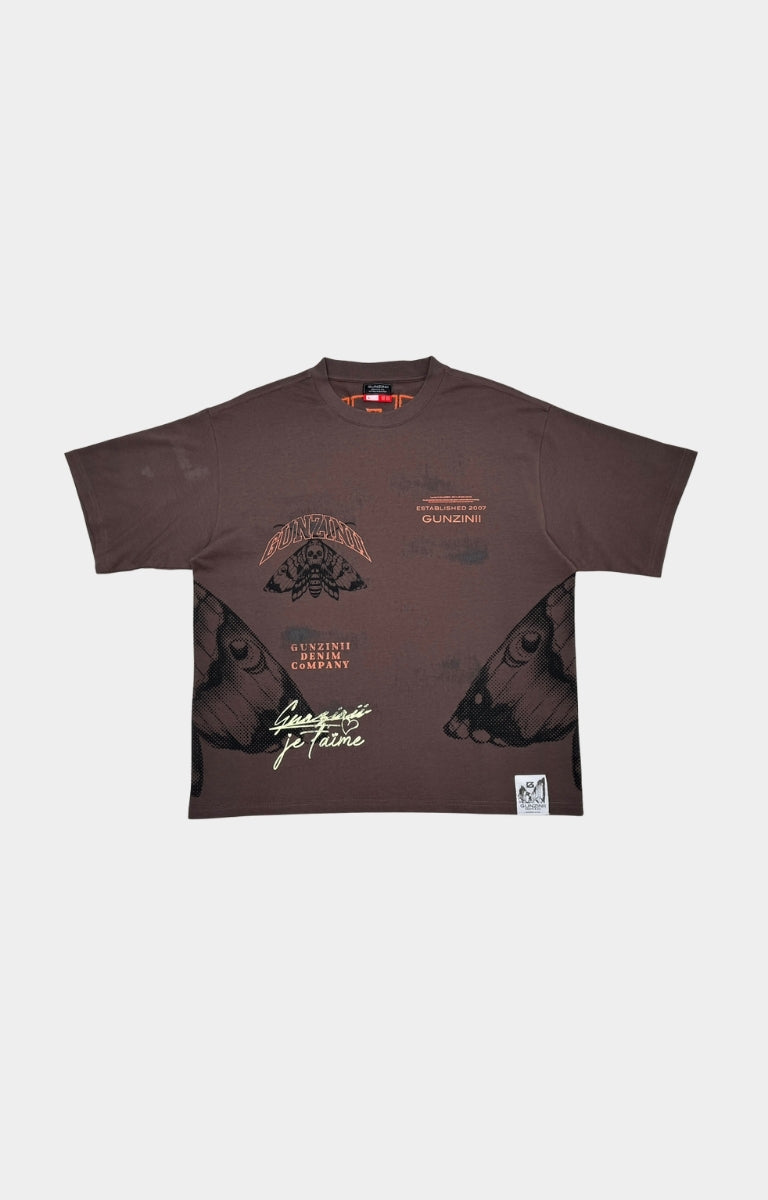 GUNZINII T-SHIRT - BROWN