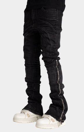 Guapi Iron Grey Chain Denim