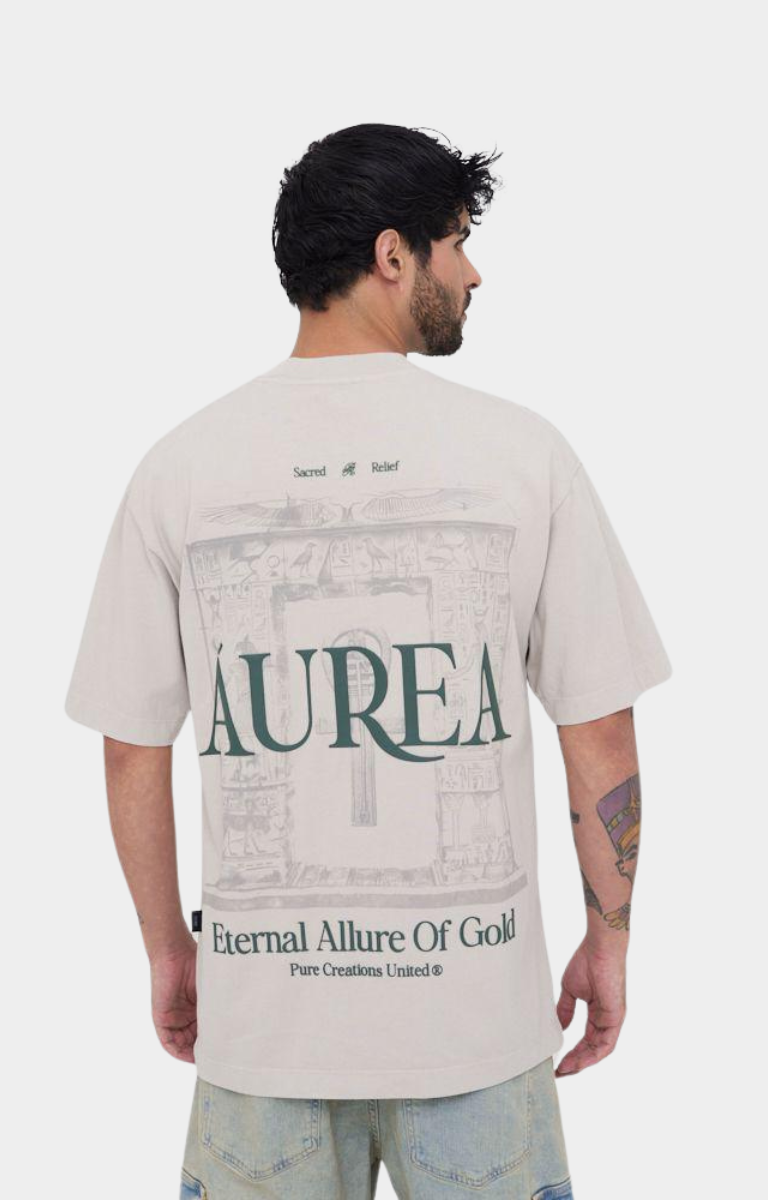 ÁUREA TAUPE ARCH T-SHIRT