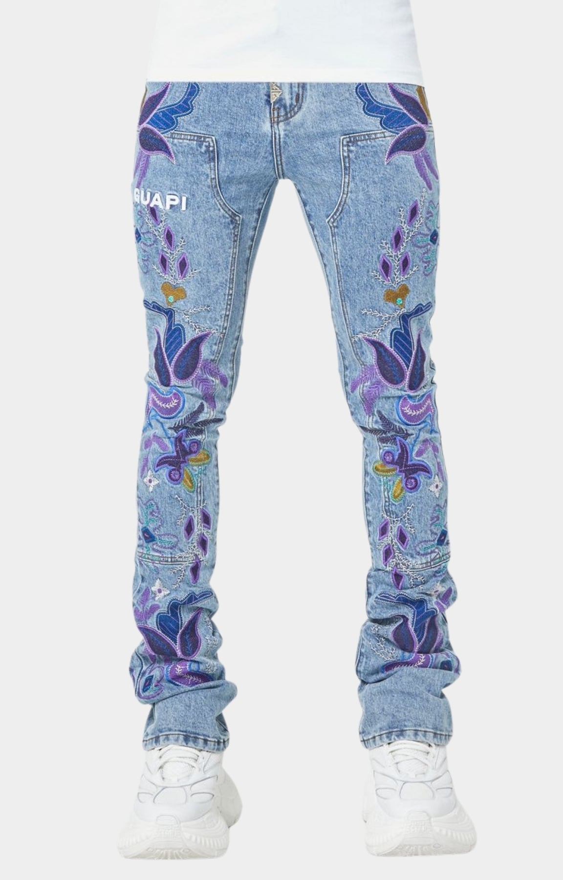 Guapi Purple Flower Denim