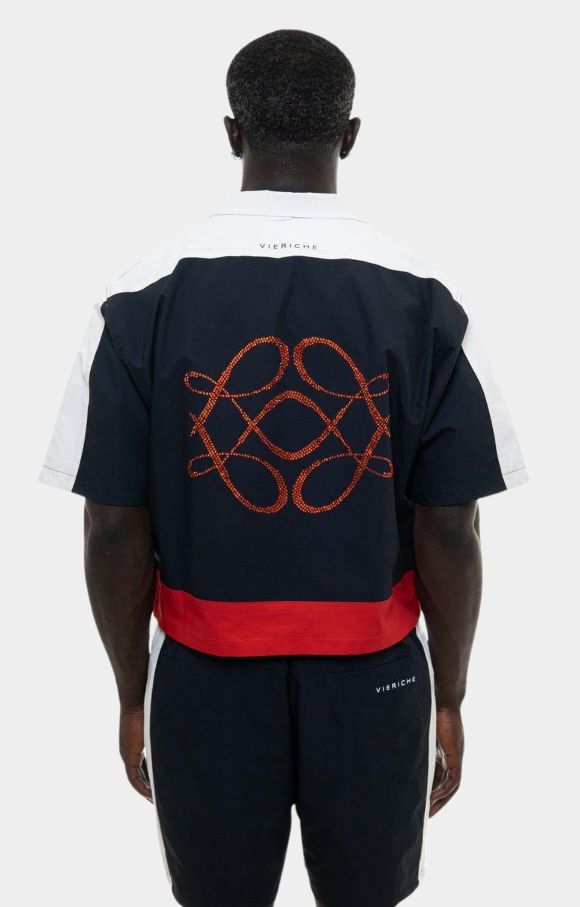 Vie Riche Reversible Icon Shirt & Shorts Set - Black/Navy