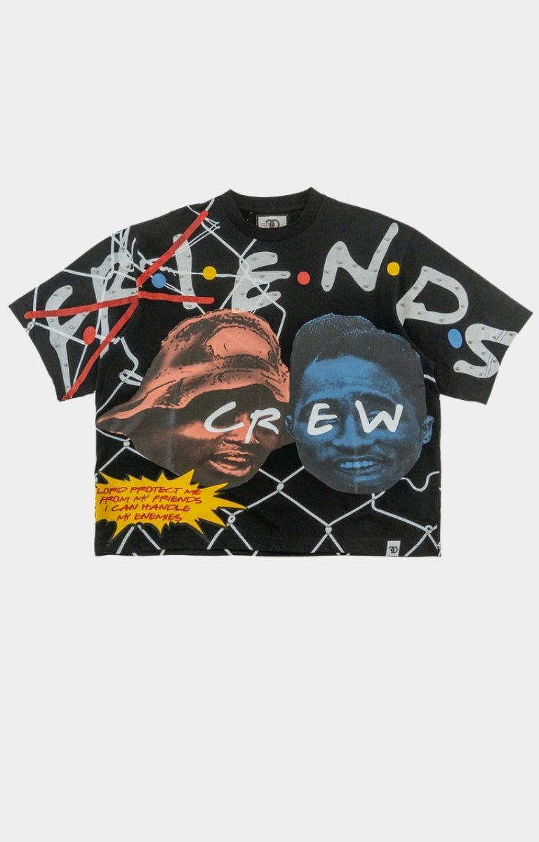 Frost Crew Love Box Tee - Rhinestone Black