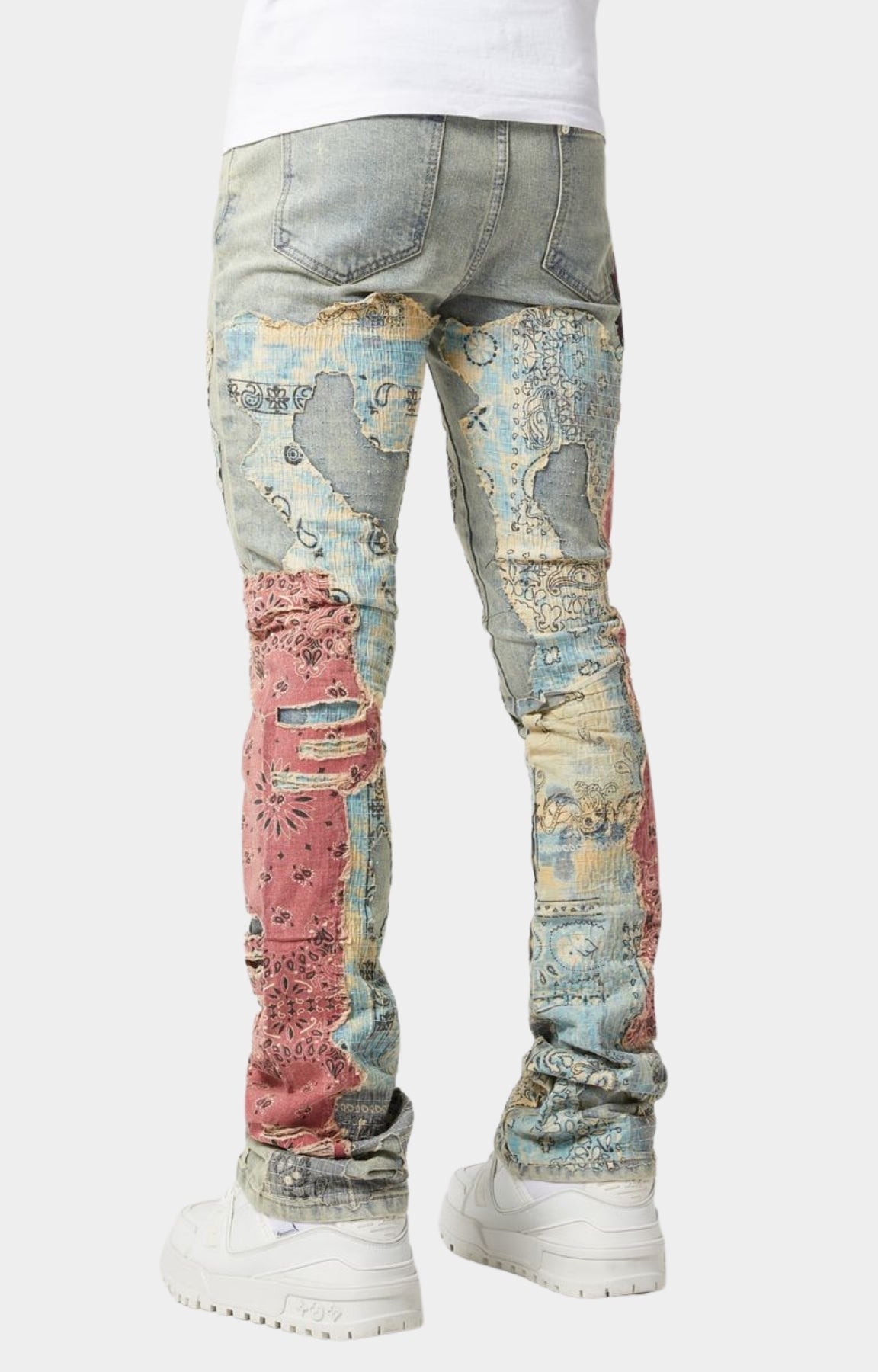 Guapi Vintage Distressed Rose Denim