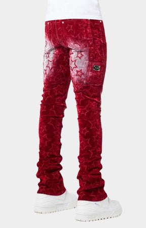 Guapi Velvet Red Stars Denim