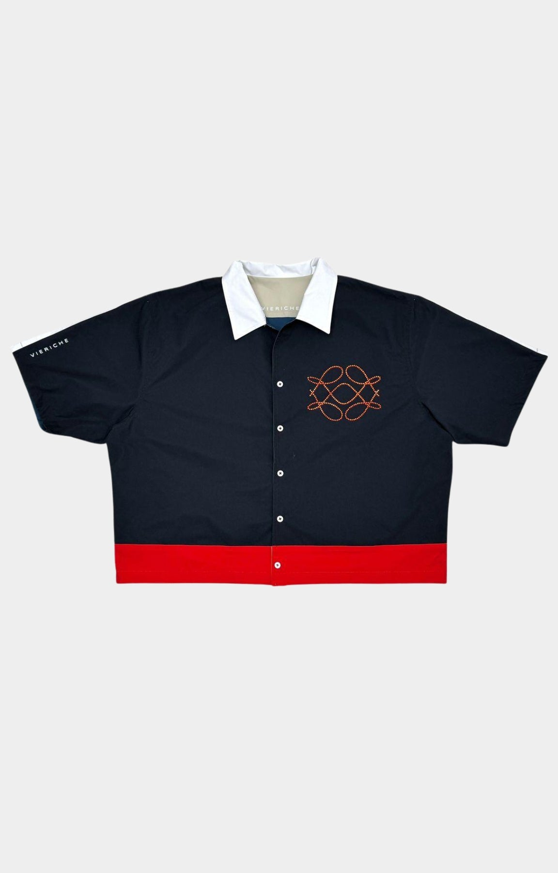 Vie Riche Reversible Icon Shirt & Shorts Set - Black/Navy