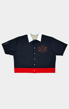 Vie Riche Reversible Icon Shirt & Shorts Set - Black/Navy