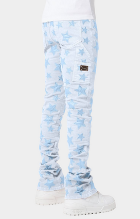 Guapi Aqua Blue Stars Denim