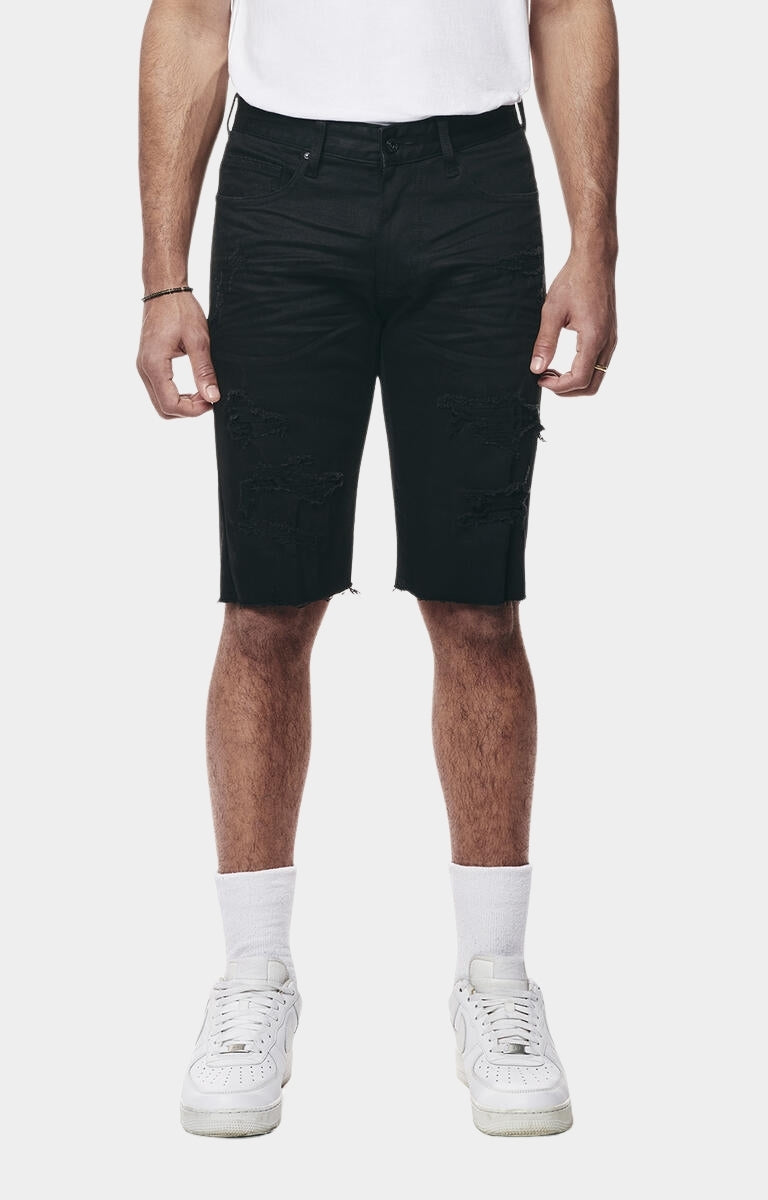 Smoke Rise 'Essential' Denim Shorts (Jet Black)