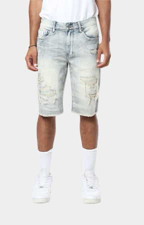 Smoke Rise 'Essential' Denim Shorts (ALPINE BLUE)