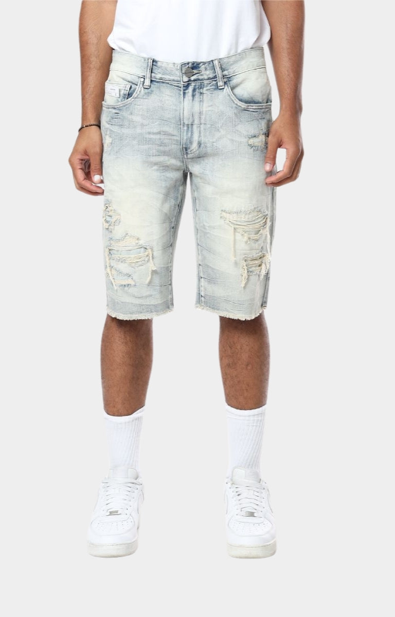 Smoke Rise 'Essential' Denim Shorts (ALPINE BLUE)