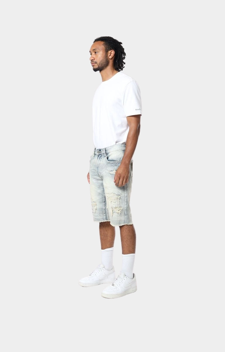 Smoke Rise 'Essential' Denim Shorts (ALPINE BLUE)