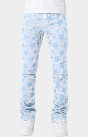 Guapi Aqua Blue Stars Denim