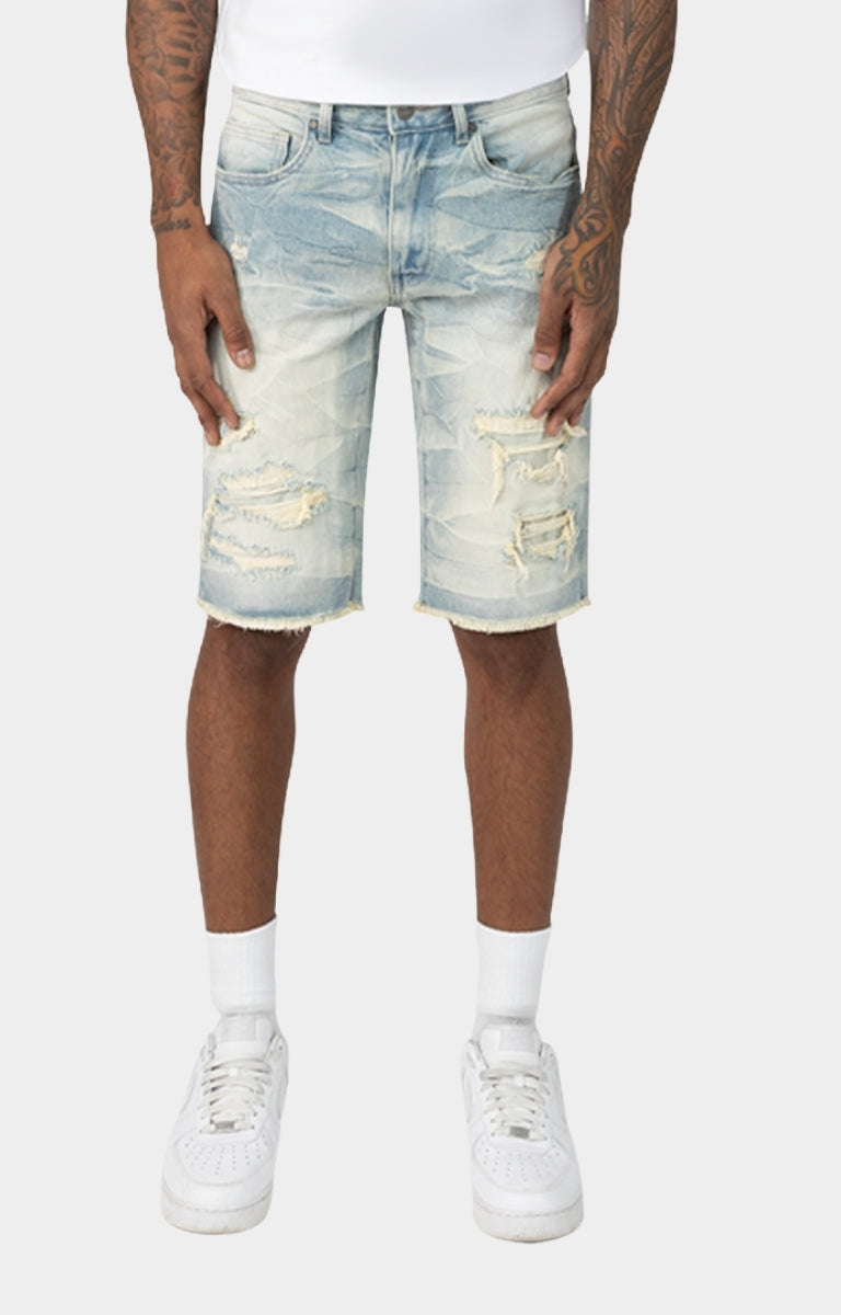 Smoke Rise 'Essential' Denim Shorts (SEVILLE BLUE)