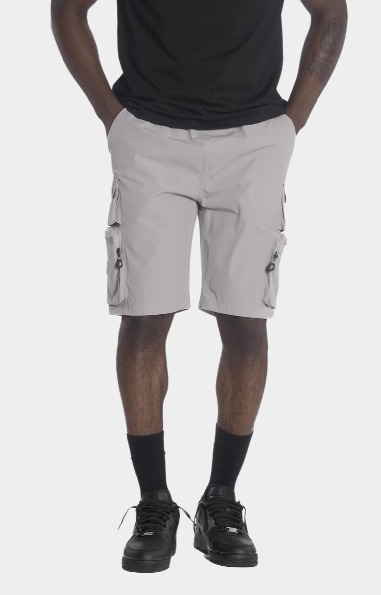 Makobi Colton Nylon Cargo Shorts - Gray