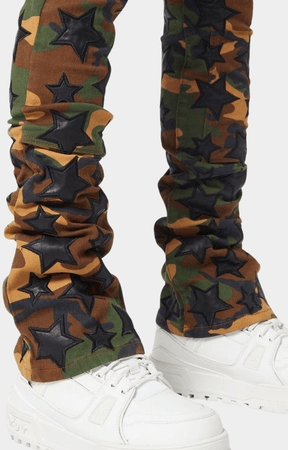 Guapi Camo Stars Denim Pants