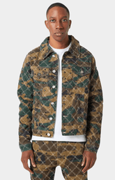 Guapi Camo Embellished Denim Jacket Guapi Camo Embellished Denim Jacket