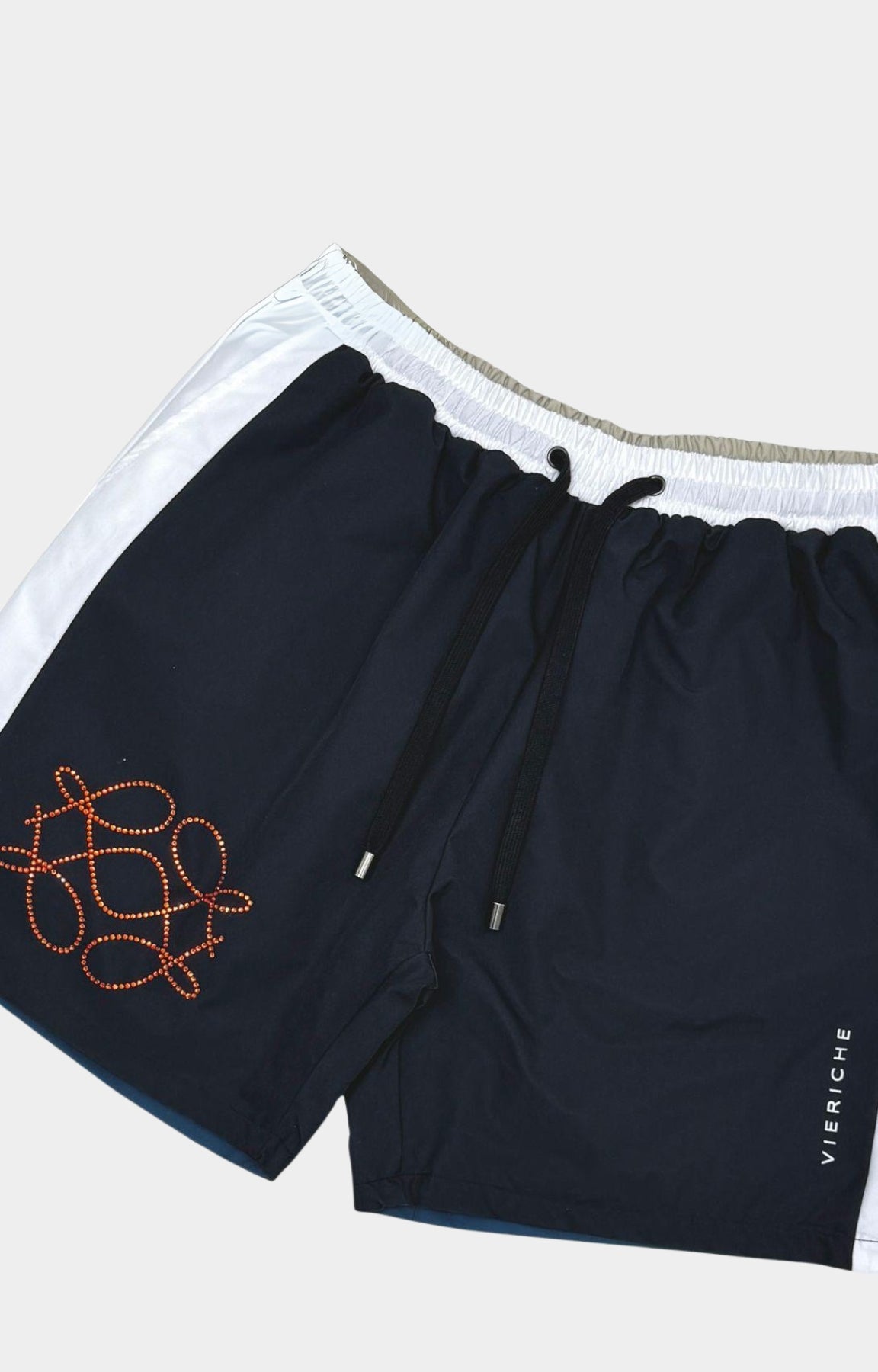 Vie Riche Reversible Icon Shirt & Shorts Set - Black/Navy