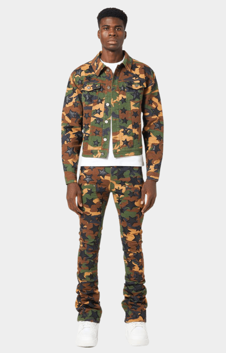 Guapi Camo Stars Denim Pants