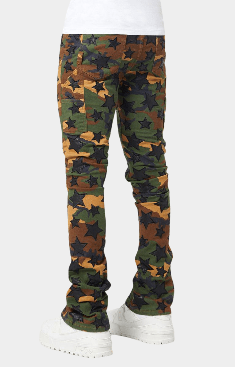 Guapi Camo Stars Denim Pants