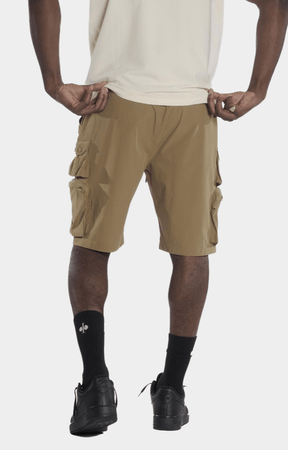 Makobi Colton Nylon Cargo Shorts - Mocha
