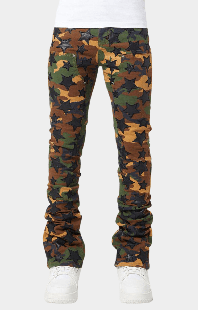 Guapi Camo Stars Denim Pants