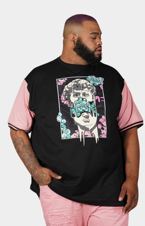 Makobi David Tee - Black/Salmon